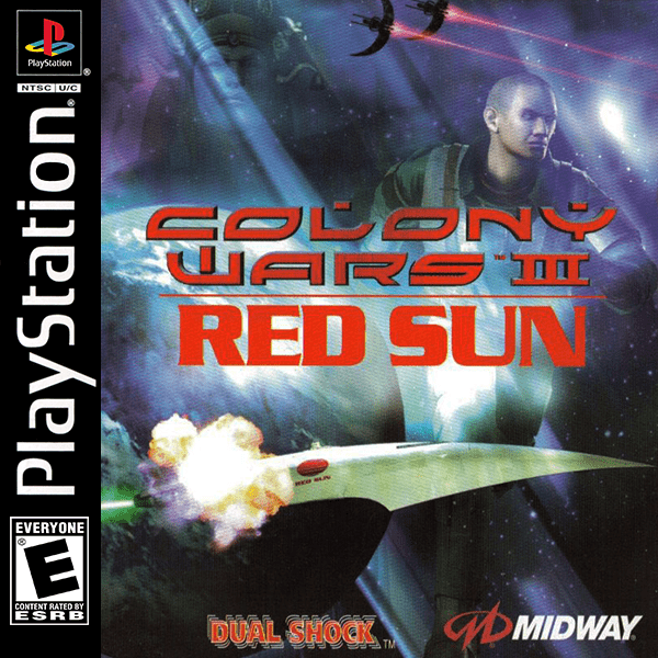 Colony Wars Red Sun box art for Playstation